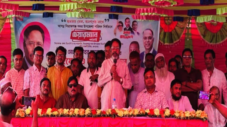 উপজেলা পরিষদ নির্বাচন সামনে রেখে মজিবর রহমান লেবুর গণসংযোগ ও